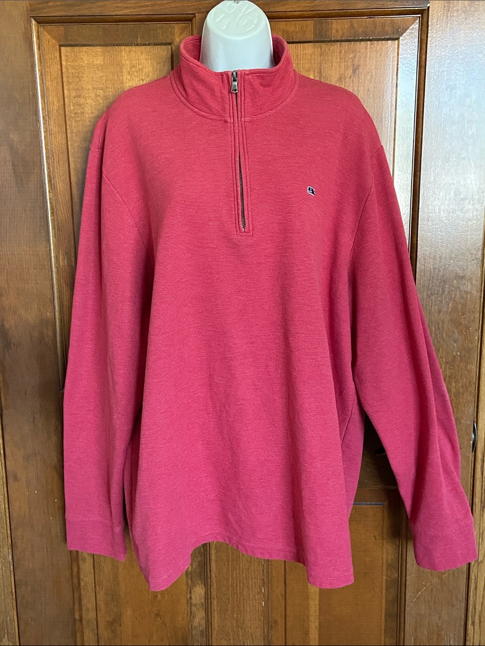 Vineyard Vines Burgundy Saltwater quarter-zip pullover Size XXL nautical